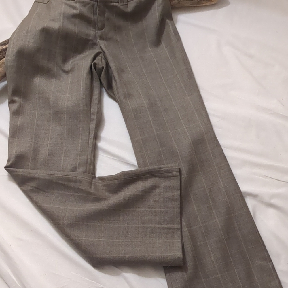 Stylish Tan Plaid Trousers